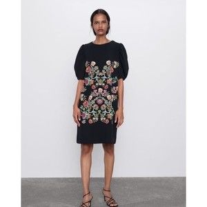 Zara Soft Dress with Floral Print Size Medium